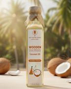 Wooden Cold-Pressed Coconut Oil
