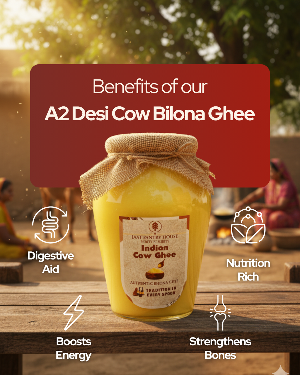Jaatpantry Indian Cow Ghee