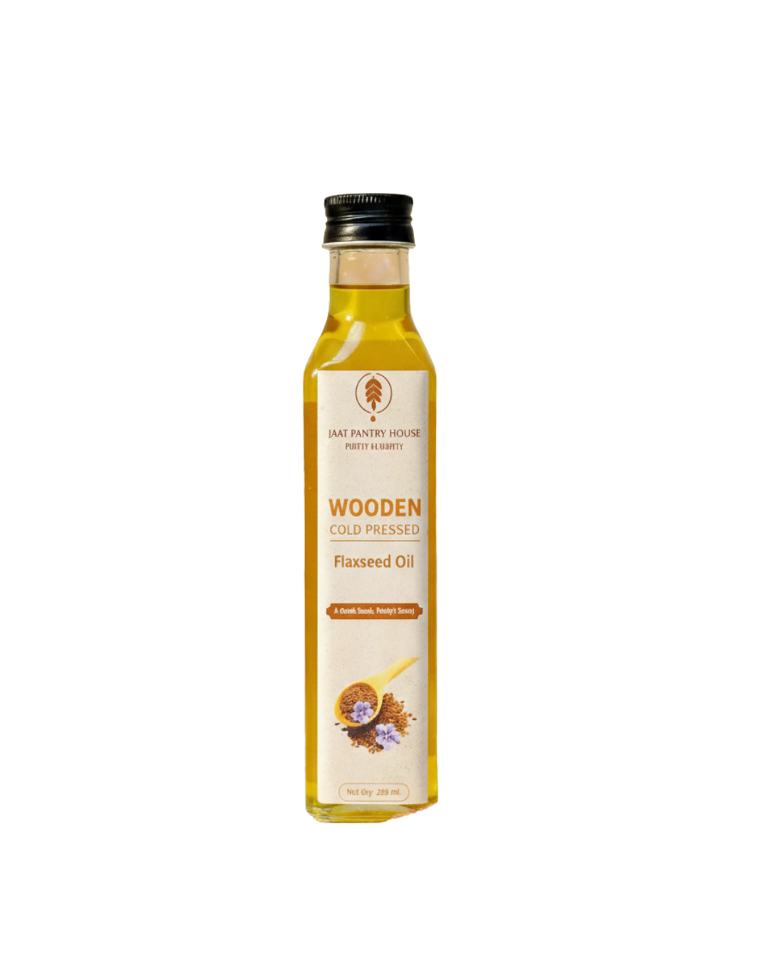 Wooden Cold-Pressed Flaxseed Oil