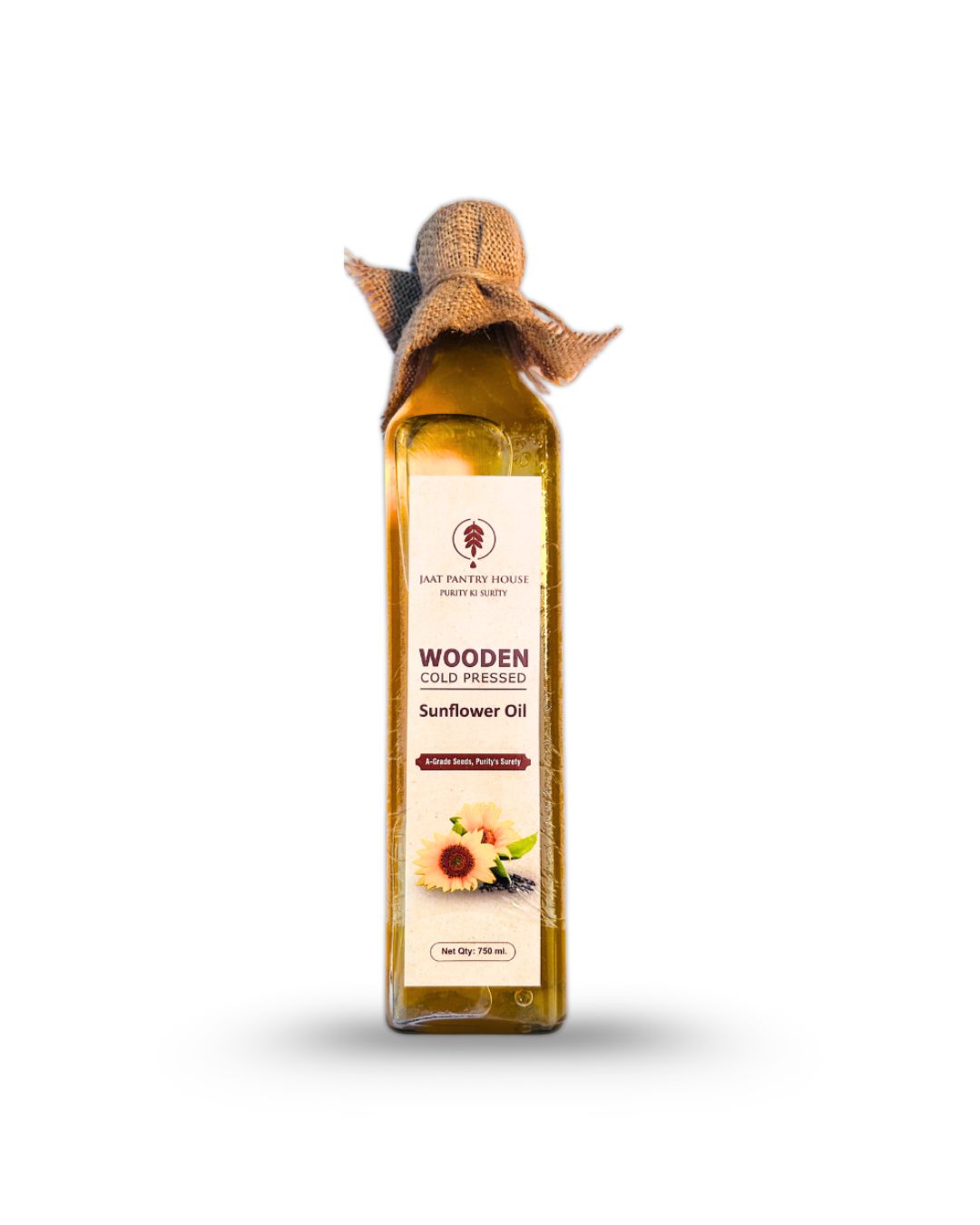 Wooden Cold-Pressed Sunflower Oil