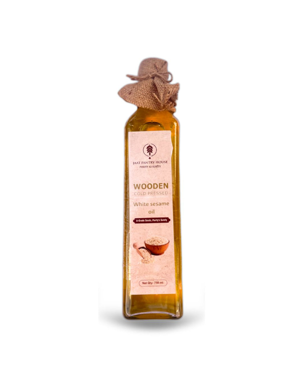 Wooden Cold-Pressed White Sesame Oil