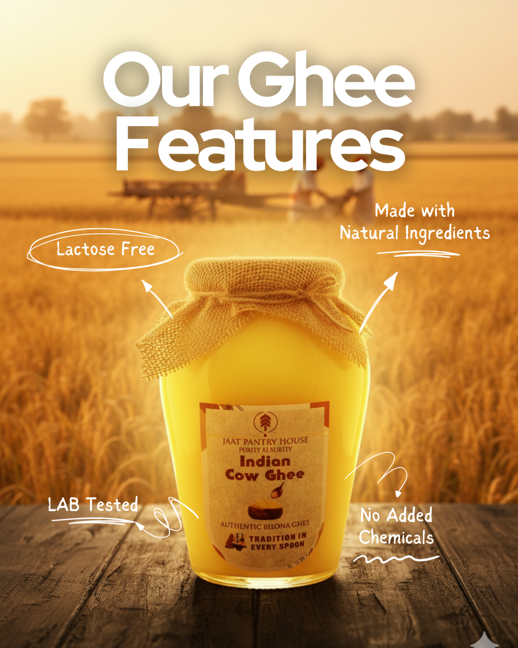 Jaatpantry Indian Cow Ghee