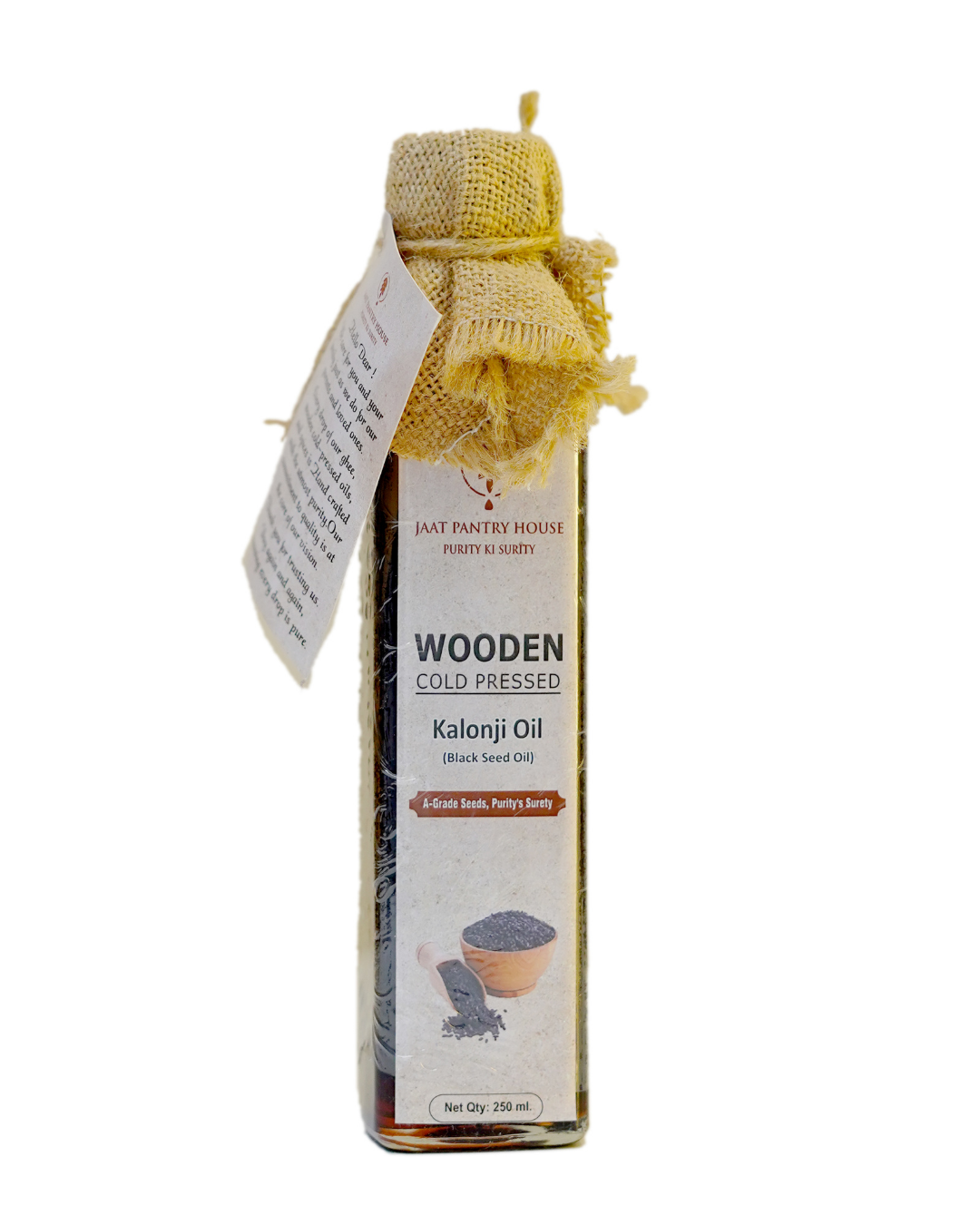 Wooden Cold-Pressed Kalonji (Black Seed) Oil