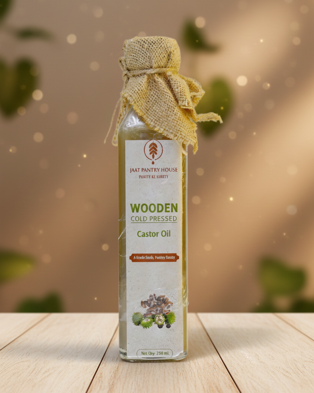 Wooden Cold-Pressed Castor Oil