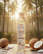 Wooden Cold-Pressed Coconut Oil
