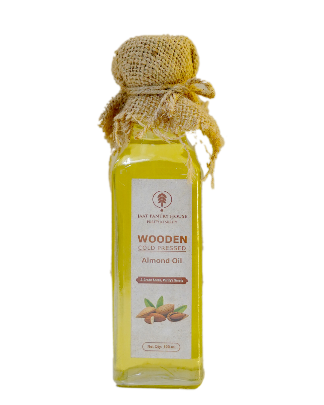 Wooden Cold-Pressed Almond Oil